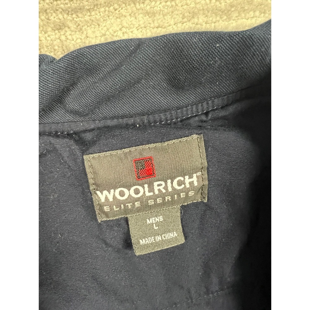 Woolrich Vest Mens L Navy Elite Series 4903 Tactical Utility Multi-Pocket Cotton - Picture 6 of 12